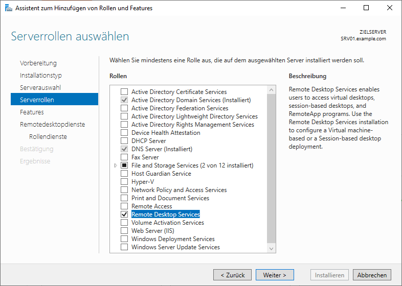 Setting up a terminal server