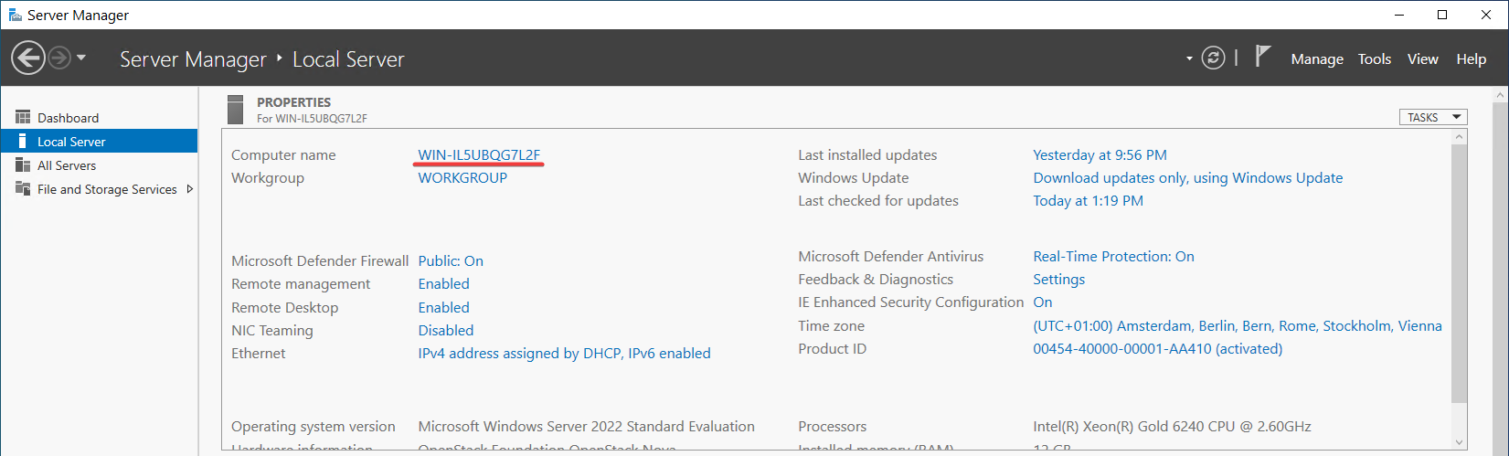 Setting up a terminal server