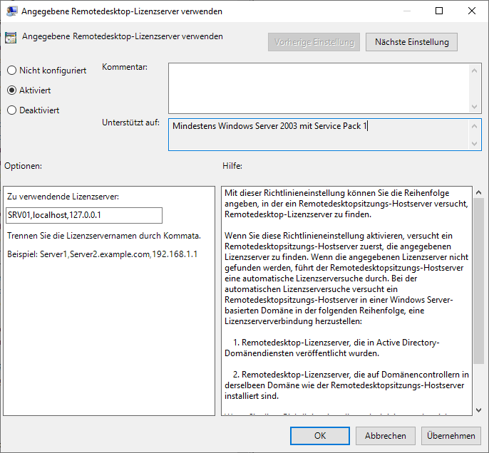 Setting up a terminal server