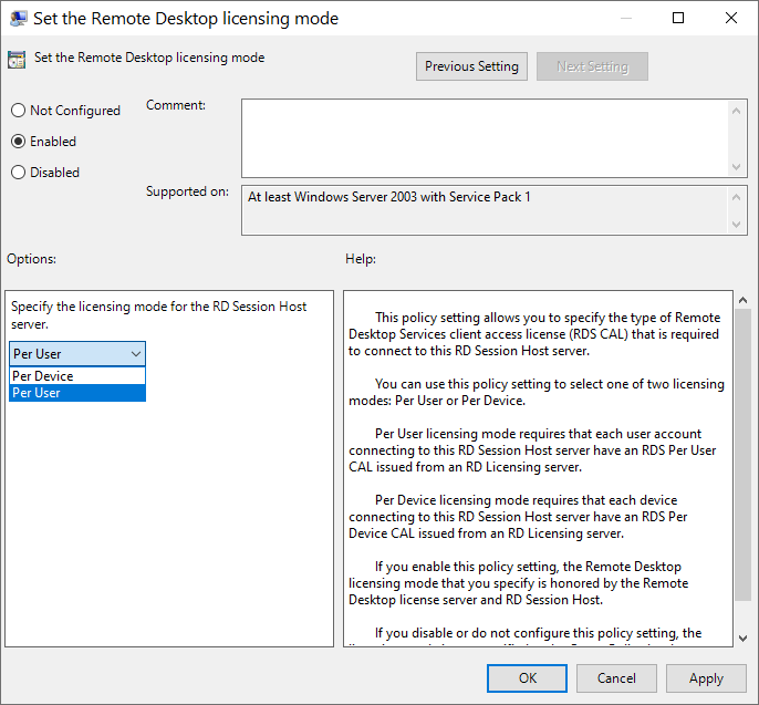 Setting up a terminal server